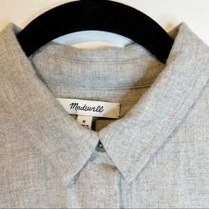 Madewell Tie Front Cropped Flannel